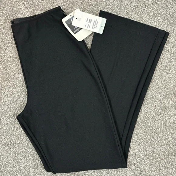 Morgan Sport Sz 9 Black Pants Back Zip Vintage Look - Picture 2 of 6